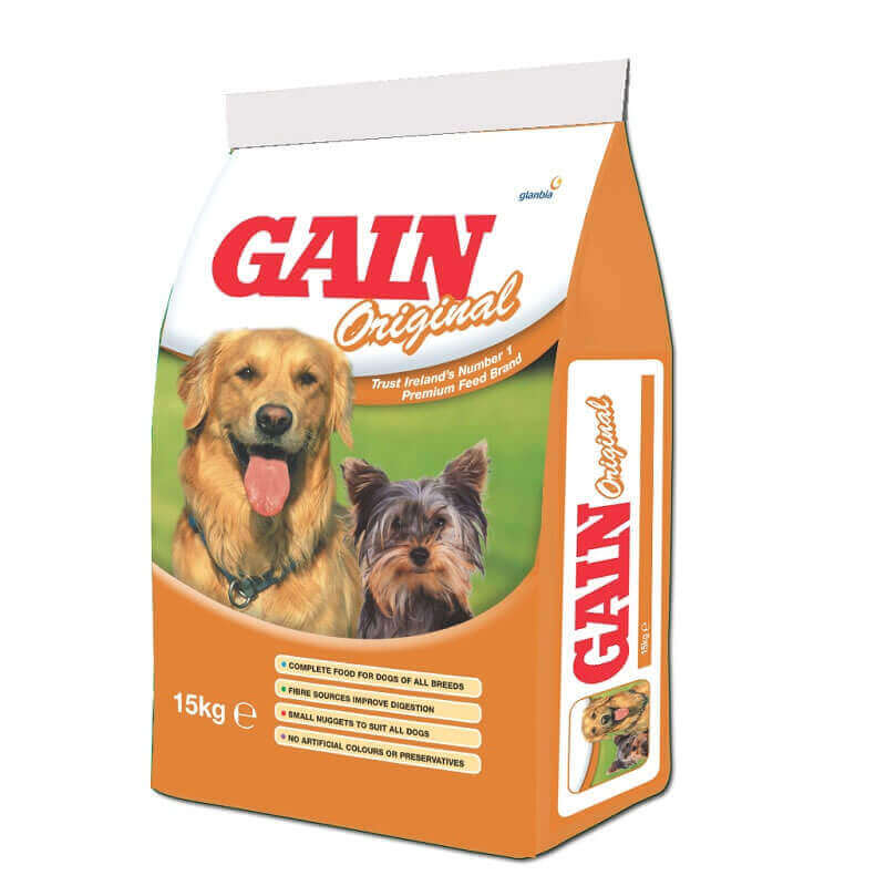 Gain Multichoice Original Complete Dog Food 15kg (ORANGE