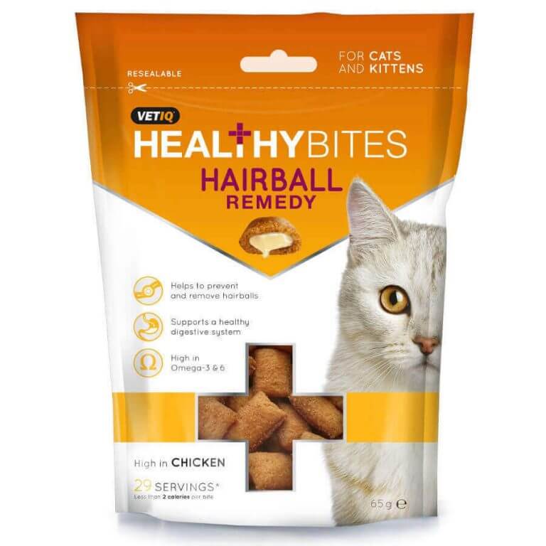 VETIQ Hairball Remedy Healthy Bites Cat Treat 65g Pet Bliss Ireland