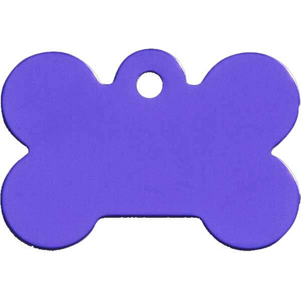 Purple Bone Dog ID Tag