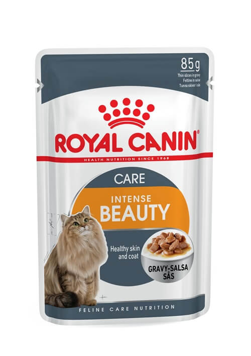Royal Canin Intense Beauty Single Wet Cat Pouch Gravy 85g Pet Bliss